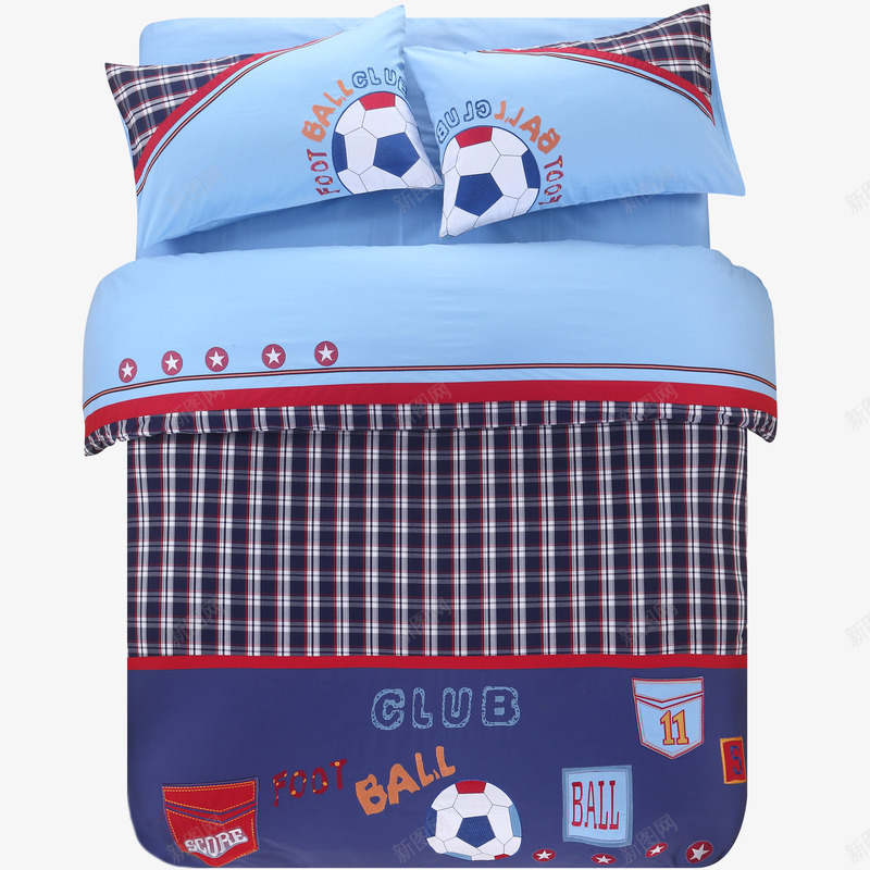 蓝色儿童床png免抠素材_新图网 https://ixintu.com 儿童床 家居产品 小床 床上用品