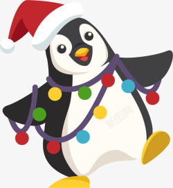 可爱圣诞小人圣诞节企鹅高清图片