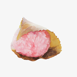 樱花团食物手绘画素材