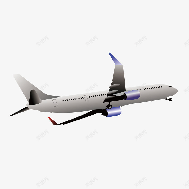 飞行中的客机png免抠素材_新图网 https://ixintu.com 客机 起飞的飞机 飞机