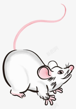 白色老鼠白色老鼠卡通高清图片