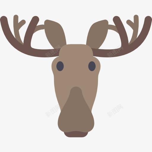 Moose图标png_新图网 https://ixintu.com 动物 哺乳动物 美国 野生 野生动物 驼鹿