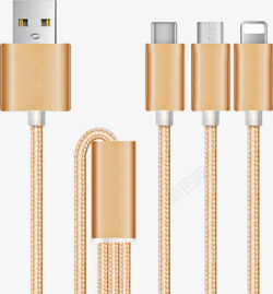 金色数据线金色奢华数据线USB高清图片