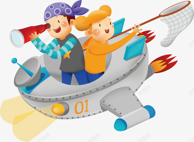 火箭儿童卡通海报促销png免抠素材_新图网 https://ixintu.com 儿童 儿童卡通 儿童素材 卡通儿童 卡通火箭 火箭