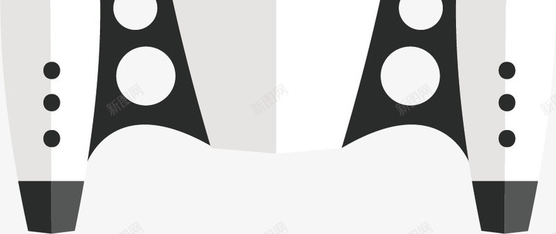 未发射的白色火箭矢量图ai免抠素材_新图网 https://ixintu.com 火箭 科技 载人火箭 运载货物 通讯 矢量图
