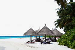 沙滩摄影马尔代夫太阳岛景点高清图片