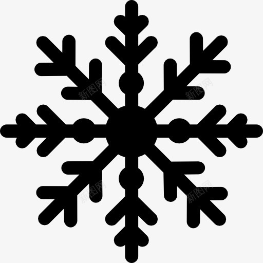 雪花图标png_新图网 https://ixintu.com frost 冬天 天气 寒冷 雪