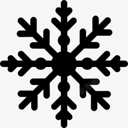 冬天的雪雪花图标高清图片