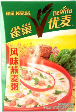 雀巢麦片广告风味燕麦高清图片