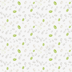 绿色的咖啡豆绿色咖啡豆底纹矢量图高清图片