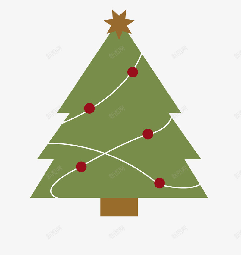 圣诞树AI插画图png免抠素材_新图网 https://ixintu.com 圣诞树 圣诞节 平安夜 插画