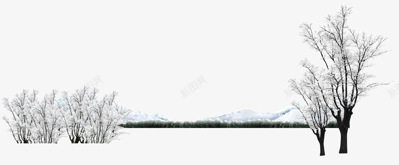 创意合成冬天的雪景效果png免抠素材_新图网 https://ixintu.com 冬天 创意 合成 效果 雪景
