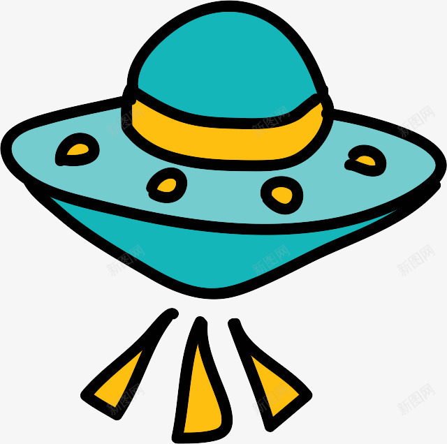 的飞行飞碟HandDoodleIcons图标png_新图网 https://ixintu.com The flying saucer 的 飞碟 飞行