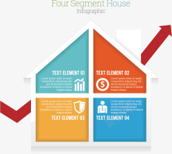 房子图表矢量图素材