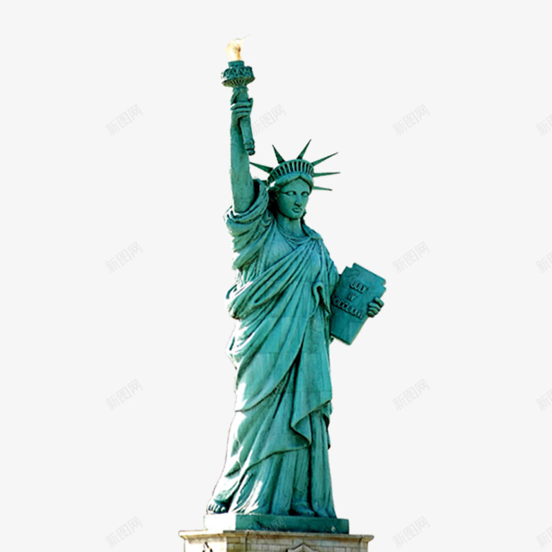 自由女神像psd免抠素材_新图网 https://ixintu.com 旅游 美国 自由女神 雕像