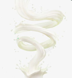 奶制品布丁白色旋转的牛奶效果高清图片