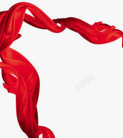 红菱红色漂浮丝带红菱高清图片