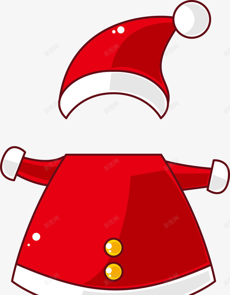 红色可爱圣诞老人服饰png免抠素材_新图网 https://ixintu.com Christma Christmas Merry 圣诞快乐 圣诞老人 圣诞老人服饰 圣诞节 服装