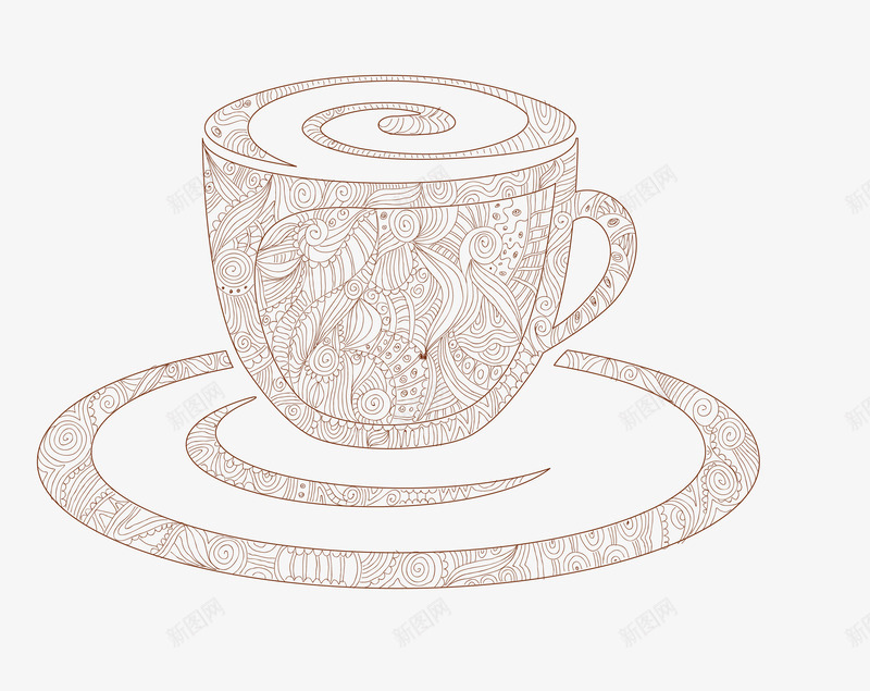 灰色创意咖啡杯咖啡矢量图eps免抠素材_新图网 https://ixintu.com 创意咖啡杯 咖啡 灰色咖啡 矢量咖啡 矢量图