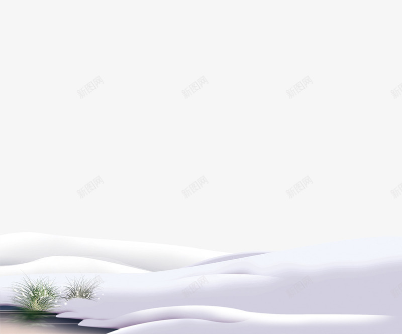 无垠的雪地png免抠素材_新图网 https://ixintu.com 元旦 冬天 圣诞 背景 装饰图