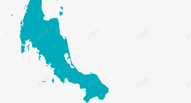 泰国地图png免抠素材_新图网 https://ixintu.com PNG图片 免抠素材 地图 泰国 蓝色