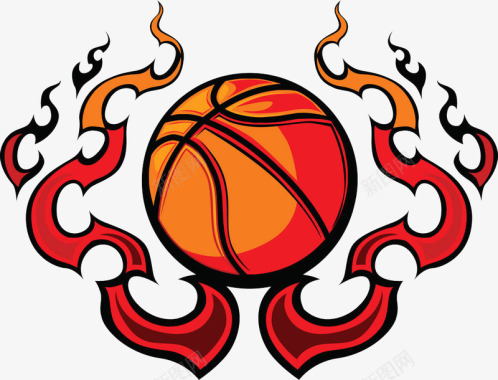 篮球火焰图标图标