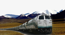 西藏然乌湖青藏铁路高清图片
