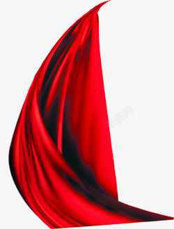 红色丝绸绸缎素材