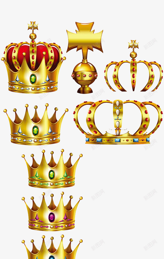 王冠png免抠素材_新图网 https://ixintu.com 创意 国王 国王王冠设计免费下载 王冠 精致 高贵