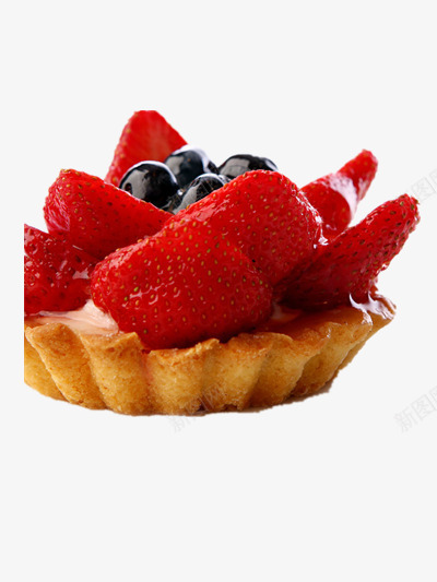 草莓蛋糕png免抠素材_新图网 https://ixintu.com 点心 烘焙 甜点 红草莓 美食 草莓面包 面包 食物