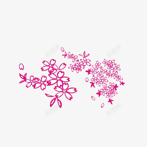 紫色小花装饰png免抠素材_新图网 https://ixintu.com 小清新 细碎 花卉 装饰