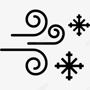 雪和风图标图标