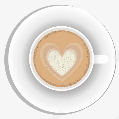 卡布奇诺咖啡插画矢量图图标图标