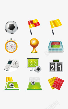 足球比赛主题图标记分牌图标