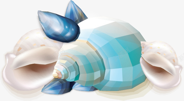彩色的贝壳png免抠素材_新图网 https://ixintu.com png图形 png装饰 海产品 装饰 贝壳