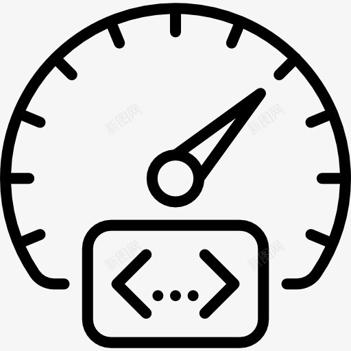 编码率图标png_新图网 https://ixintu.com 代码 技术 编程语言 计算 速度 速度表