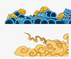 国潮祥云图案素材