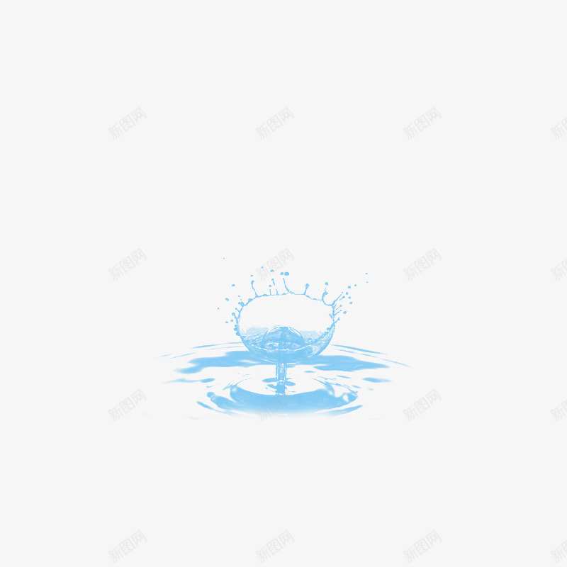 蓝色的水元素2020psd免抠素材_新图网 https://ixintu.com 免扣 水元素 蓝色 高清