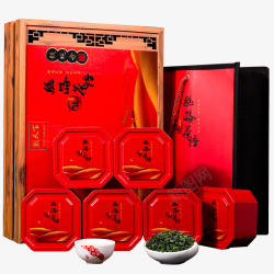 茶盒设计茶红盒礼包高清图片