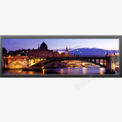 珠港澳珠港澳大桥相框实物风景图高清图片