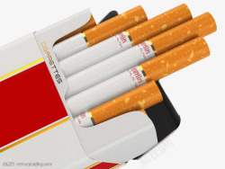 烟卷一盒香烟高清图片