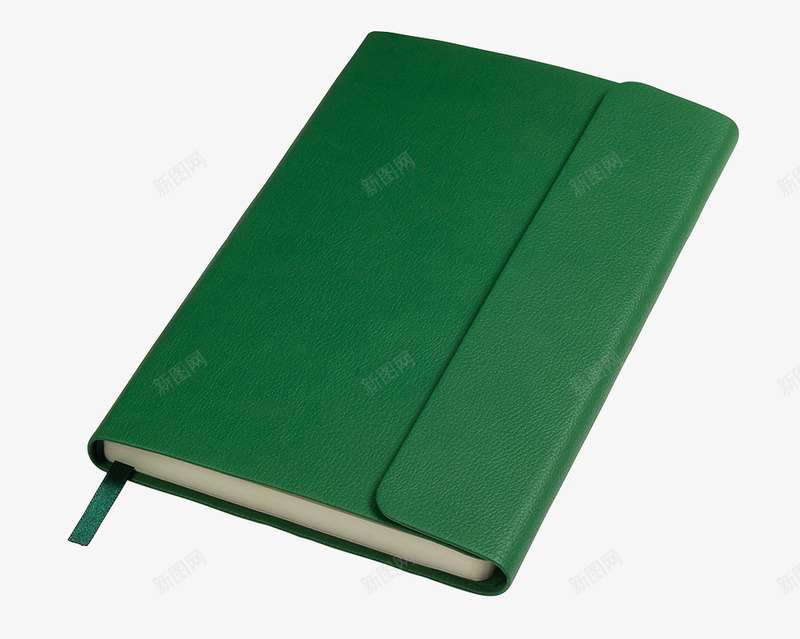 实物绿色笔记本png免抠素材_新图网 https://ixintu.com 一个笔记本 办公用品 实物 文具 绿色封皮 绿色笔记本