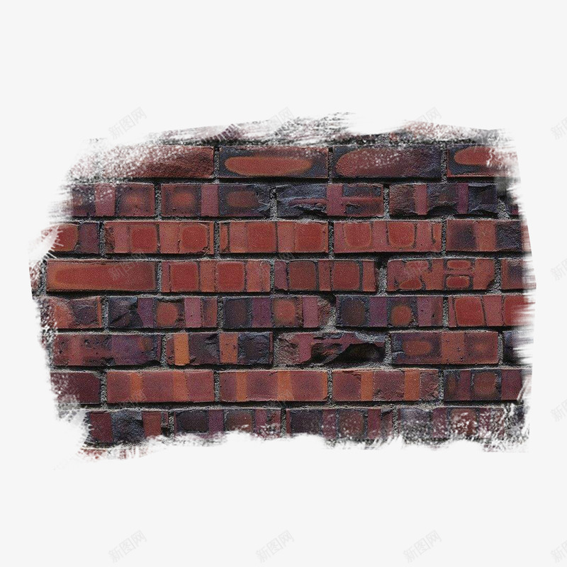 做旧风格红砖外墙png免抠素材_新图网 https://ixintu.com 做旧 外墙 红砖 质感