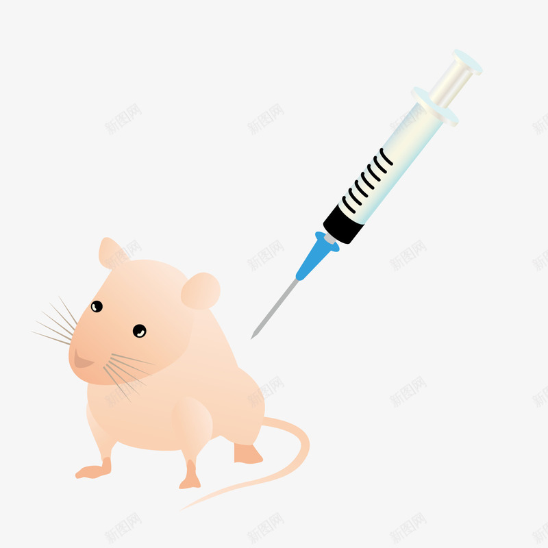 卡通实验小白鼠png免抠素材_新图网 https://ixintu.com 卡通小白鼠 实验小白鼠 小鼠皮下注射 生物学 生物实验