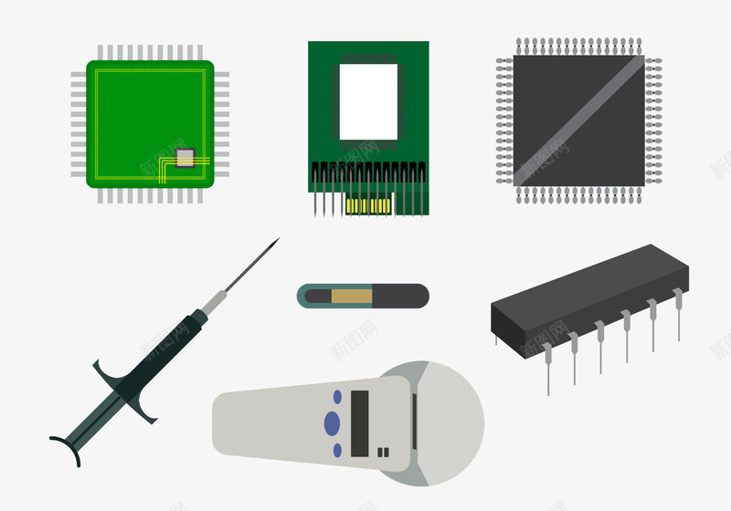 卡通电脑芯片png免抠素材_新图网 https://ixintu.com C语言 代码 彩色 扁平 电脑 科技