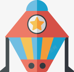 飞行PPT创意PPT太空飞行器图标高清图片
