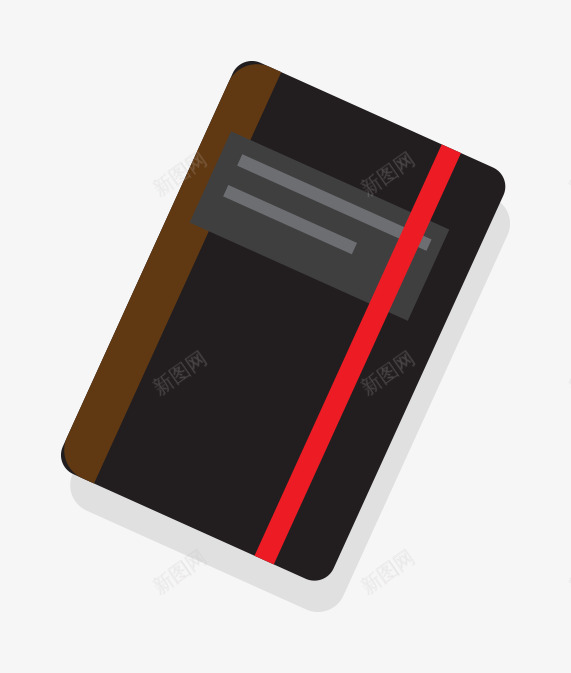 黑色磁卡免费png免抠素材_新图网 https://ixintu.com 卡片 磁卡 黑色
