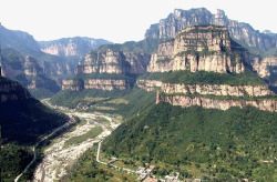 著名太行山大峡谷素材