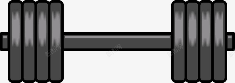 黑色闪耀举重杠铃png免抠素材_新图网 https://ixintu.com 举重杠铃 健康 强身健体 运动健身 锻炼 黑色杠铃
