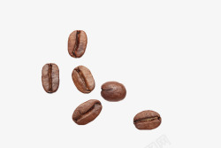 漂浮咖啡豆素材